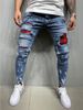 High Quality Men's With Paint Peeling Holes, Fashionable And Trendy New Jeans For Men_voghion.com