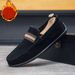 SHLIANG Scarpe casual da uomo in velluto con suola piatta e slip-on, traspiranti, comode, comode, di grandi dimensioni, con cuciture resistenti X0025_voghion.com