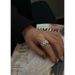 Exaggerated Rolega Texture Heavy Combination Handmade Titanium Steel Versatile Index Finger Ring Jewelry A184_voghion.com