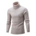FLANDREZ Winter Warm Turtleneck Sweater Casual Men's Rollneck Warm Knitted Sweater Keep Warm Man Jumper Knit Sweater239_voghion.com