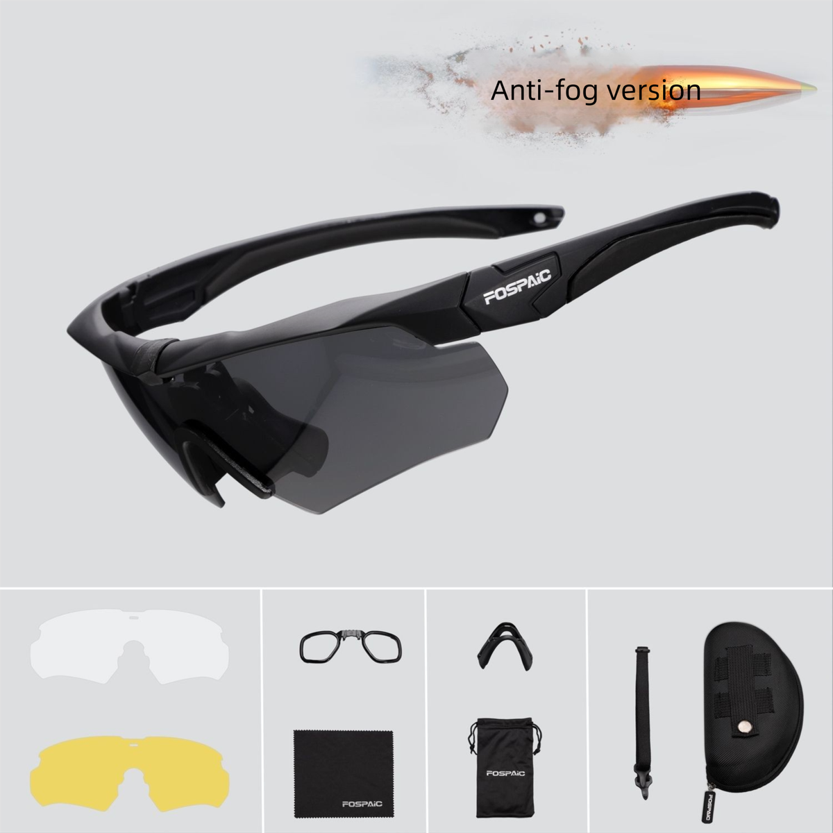 Tactical Style Anti-UV Goggles For Military Enthusiasts, Suitable For Skiing And Cycling_voghion.com