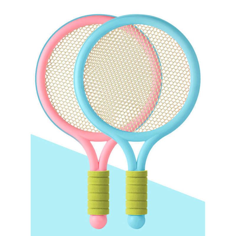 Børns badminton, tennisketcher, børnehave drenge og piger tvillingesport baby forælder barn udendørs interaktivt legetøj_voghion.com