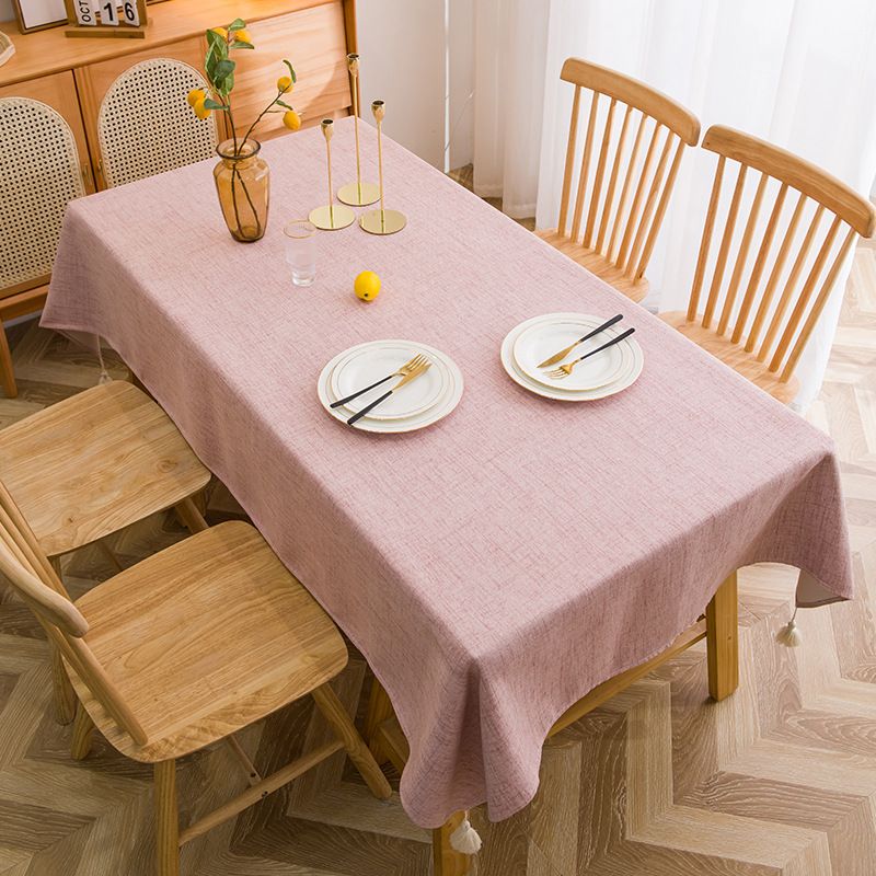 Wasserdichtes und ölbeständiges Baumwoll- und Leinentuch, rechteckige Tischdecke, Couchtischmatte, Schreibtischtuch, moderne, einfache Tischdecke_voghion.com