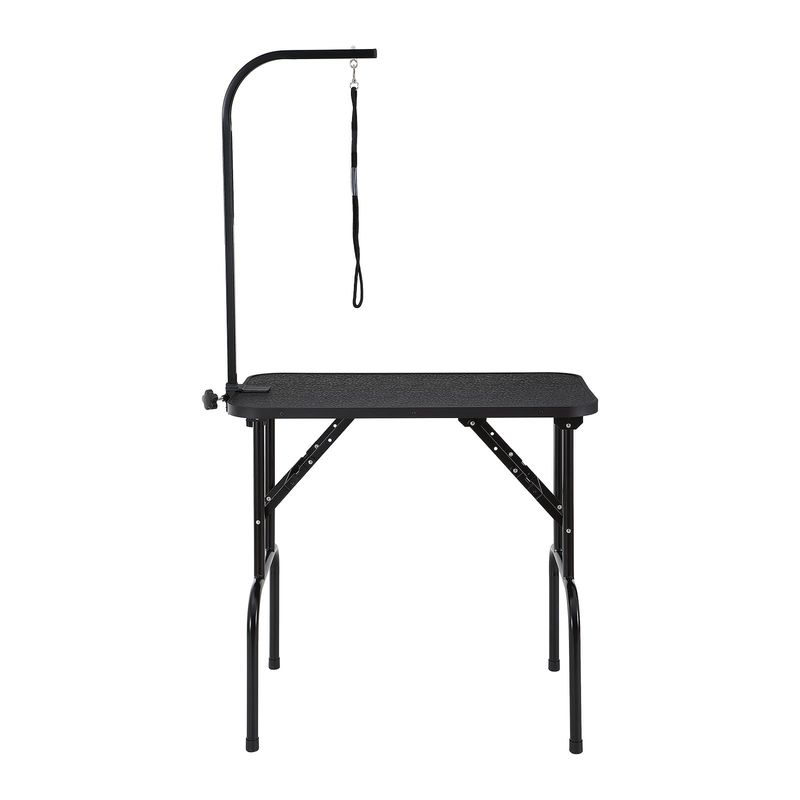 VEVOR Pet Grooming Table Arm with Clamp, 32''x18'' Dog Grooming Station, Foldable Pets Grooming Stand for Medium and Small Dogs, Free No Sit Haunch Ho_voghion.com