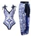 Women's Clothing Trendy 2-Piece Swimsuit With Skirt – Anti-Exposure Bikini Set For Beach & Pool_voghion.com