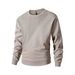 Heren 300GSM Heavyweight Crewneck Sweatshirt – Gestructureerd Jacquard & Drop Shoulder (M-XXXXL)_voghion.com