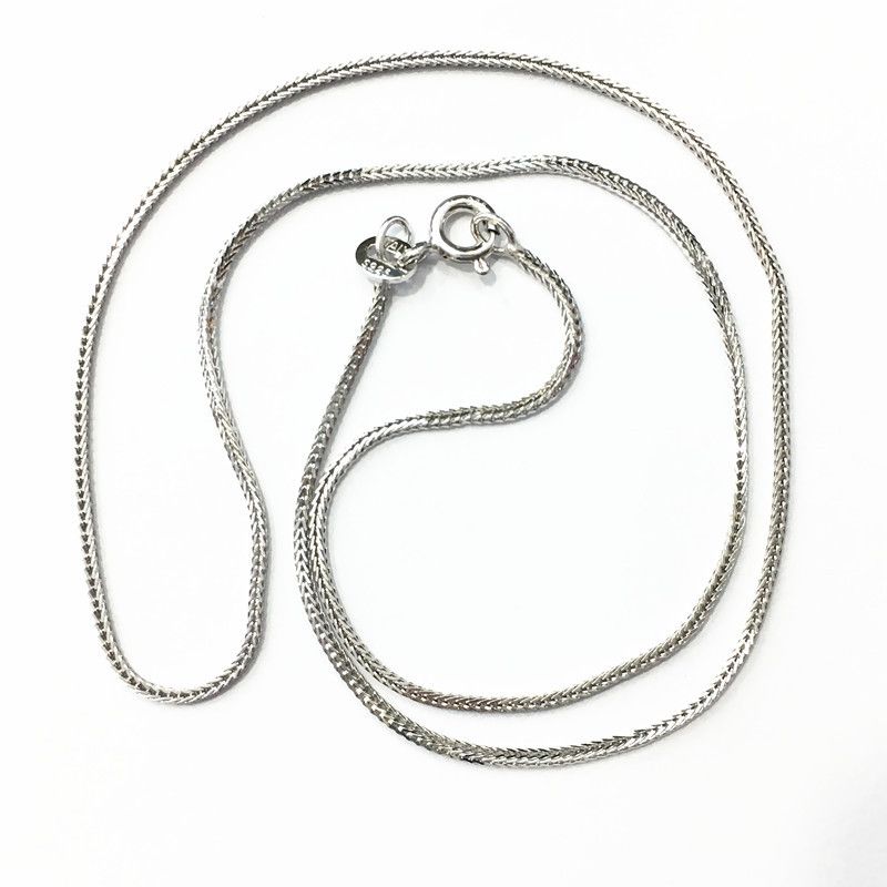 Collier en argent avec chaîne en forme de queue de renard pour femme de 1,6 m_voghion.com