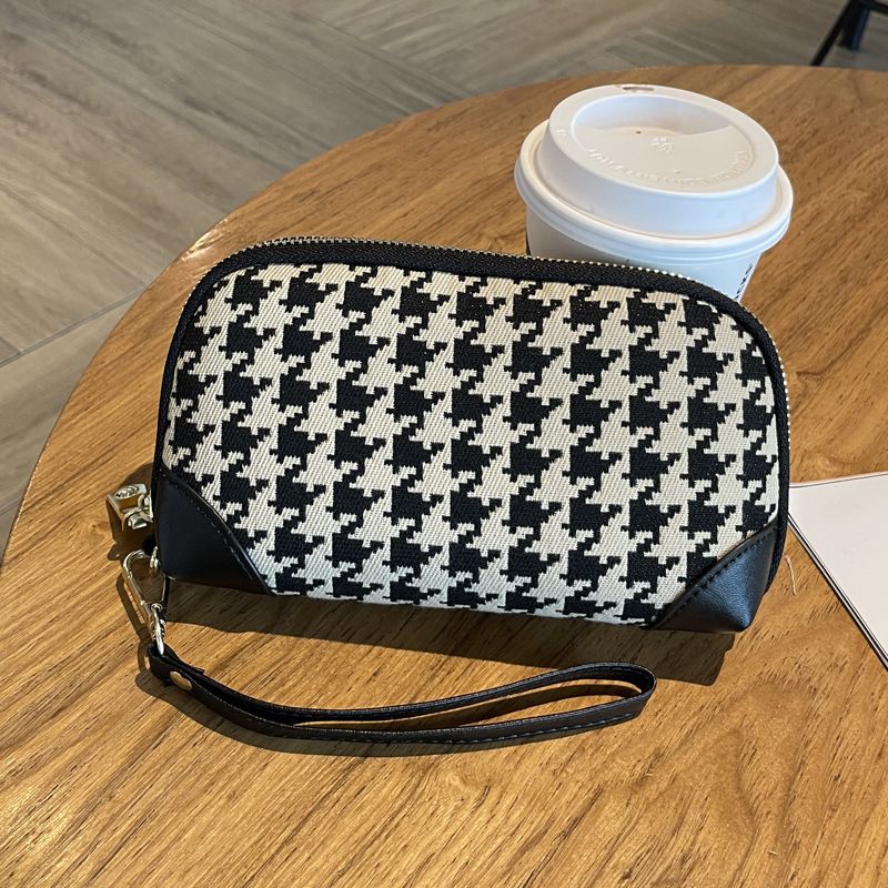 Geldbörse Kartenetuis Damenhandtasche Clutch High-End Canvas Bedruckte Clutch Modisches Temperament Große Kapazität Handytasche_voghion.com