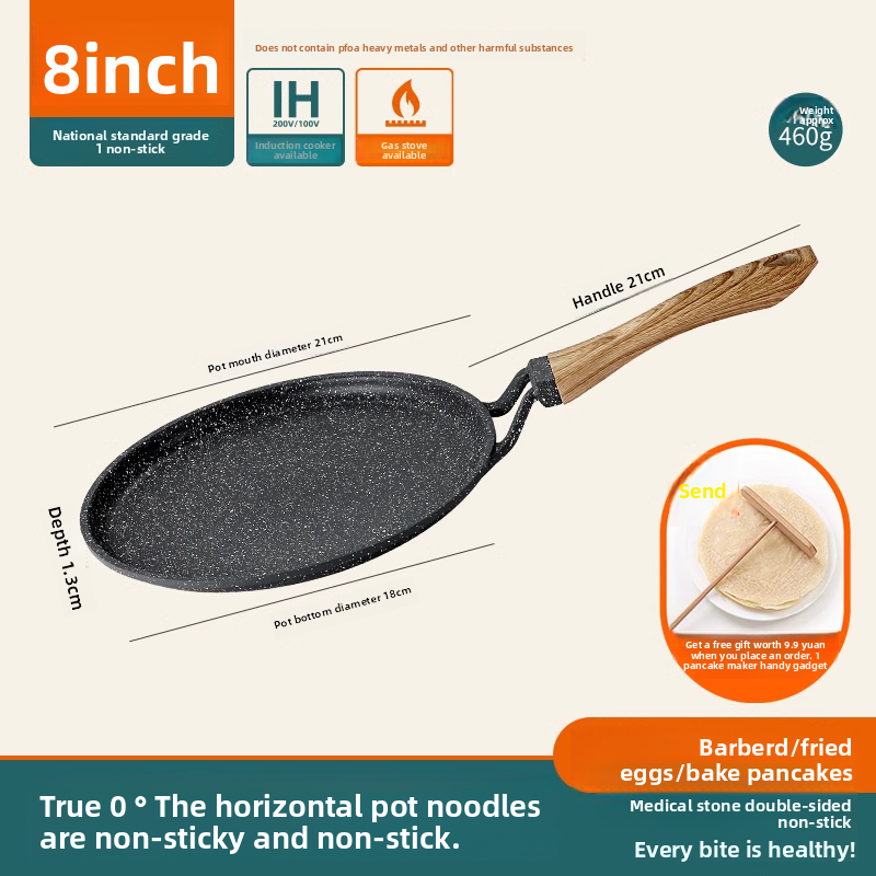 Maifan Stone Non-Stick Frying Pan For Home Use, Special Towel Roll, Thousand Layer Pancake Pan, Compatible With_voghion.com