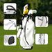 for Men And Women PU Leather Waterproof Portable Stand Golf Bag With Optional Additions_voghion.com
