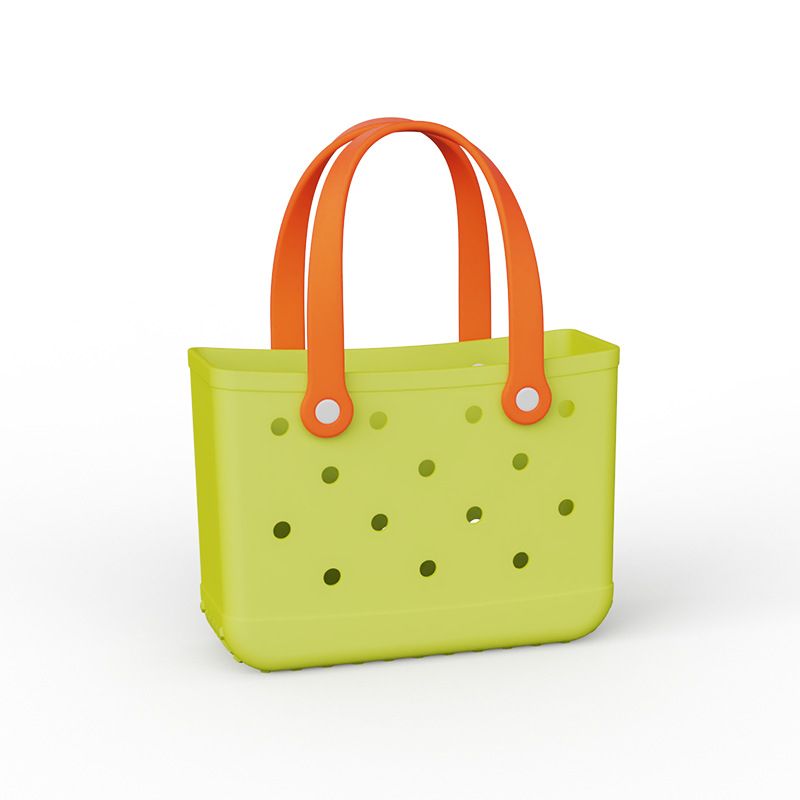 NOKO Beach Bag Hole Bag Large Travel Storage Handbag Injection Molded Vegetable Basket Print Eva Hole Bag_voghion.com