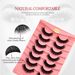 7-Pairs Mink Effect False Eyelashes - Natural & Voluminous Wispy Lashes For Dramatic Eye Look (Fluffy, Long-Lasting, Cruelty-Free)_voghion.com