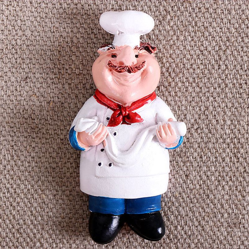 Cartoon Creative 3D Bread Chef Message Home Decor Fridge Magnet Refrigerator Decoration Gift For Kitchen_voghion.com