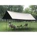Thickened Umbrella Butterfly Shape Hexagonal Outdoor Canopy Black Coating Camping Tent Sunshade Cloth Octagonal_voghion.com