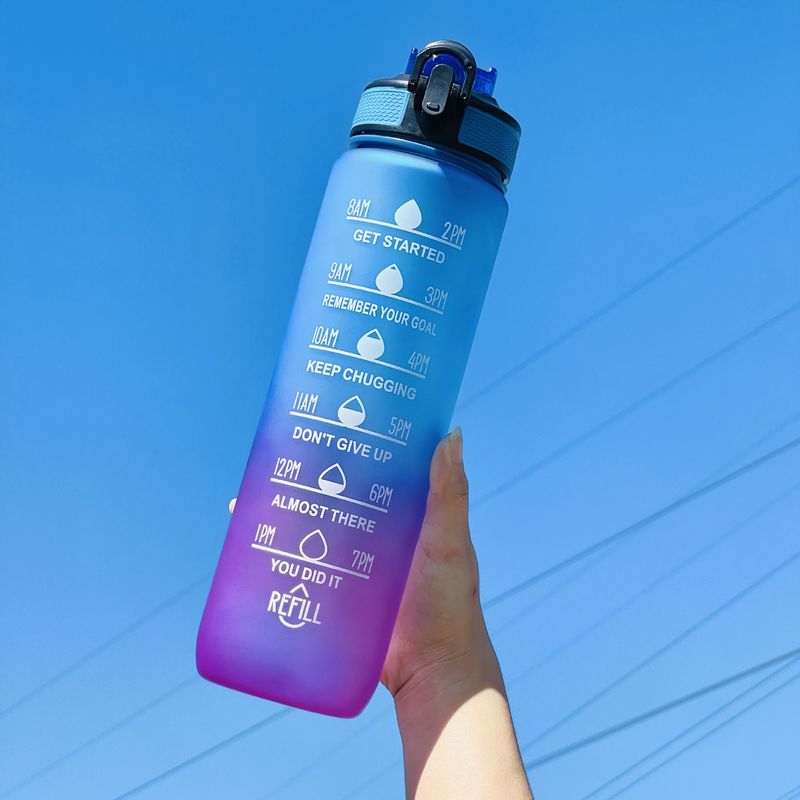 Outdoor-Sportbecher mit Skala, tragbarer Seilbecher mit großem Fassungsvermögen_voghion.com