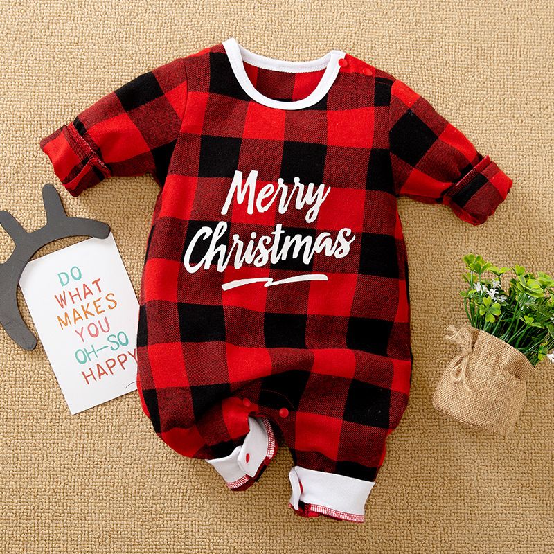 Vêtements de bébé de Noël Vêtements de bébé de Noël à manches longues_voghion.com