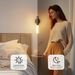 Luce notturna a LED con ricarica USB, intelligente, induzione umana, per comodino, armadio, illuminazione, sensore di movimento, lampada a LED_voghion.com