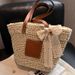 Women's Bags Factory direct supply new large capacity fashion woven bag women's simple shoulder bag straw tote bag_voghion.com
