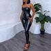 Women's Clothing Sexy Strap Tight Tube Top High Waist Tight Pants Suit_voghion.com