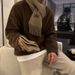 Hue Hue MYQ Solid Color Lazy Style Men's Winter Warm Base Shirt Korean Trend Loose Pullover Knitted Sweater_voghion.com
