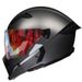 3C-Certified Full-Face Motorcycle Helmet – Dual Visor (Clear/Tinted/Chrome), ABS Shell, 8 Colorways & 4 Sizes For Urban Commuters_voghion.com