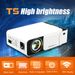 T5 Mini Projector Audio Portable Projector Home Media Full High Definition Support wifi USB/AV/HDMI-compatible/Screencast_voghion.com