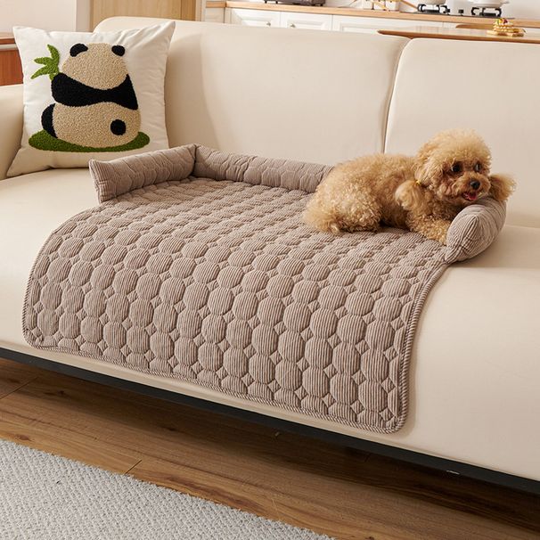 Pet Sofa Mat – 75x75cm Thickened Anti-Scratch Cat & Dog Cushion, Non-Slip Soft Bed For Sofa & Floor (Solid Colors)_voghion.com