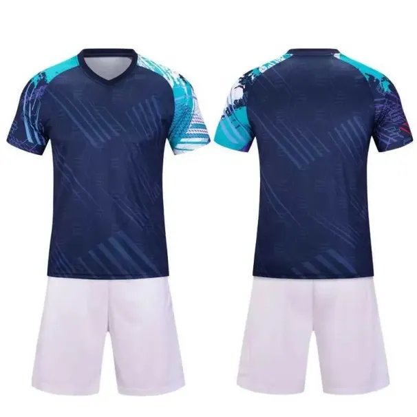 Uniformen Benutzerdefinierte Fußball-Trainingskleidung Erwachsene und Kinder Kleidung Männer Jungen Fußball Kleidung Sets Kurzarm Druck_voghion.com