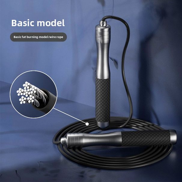TMT Fitness Esercizio Allenamento Speciale Corda per Saltare la Velocità Regolabile in Filo d'Acciaio per Studenti Casa Pesata_voghion.com