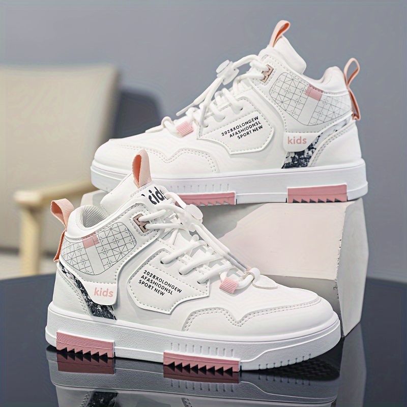 Lässige, coole Skateboardschuhe zum Schnüren für Jungen, bequeme, verschleißfeste, rutschfeste Sneakers für alle Jahreszeiten_voghion.com