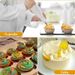 Silicone Piping Bags And Tips Set Cake DIY Decorating Kit With Stainless Steel Nozzle Reusable Silicone Pastry Baking Tool_voghion.com