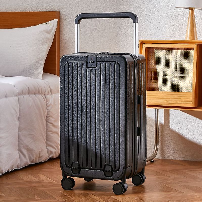 Luggage Travel  Business  Wide trolley suitcase 26 inch anti fall silent universal wheel trolley case 24 inch password box new dry travel suitcase_voghion.com