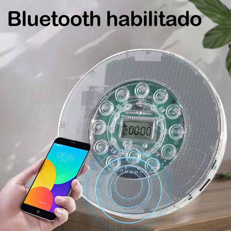 CD-Player Transparenter Bluetooth-CD-Player U-Disk-Musik-Walkman_voghion.com