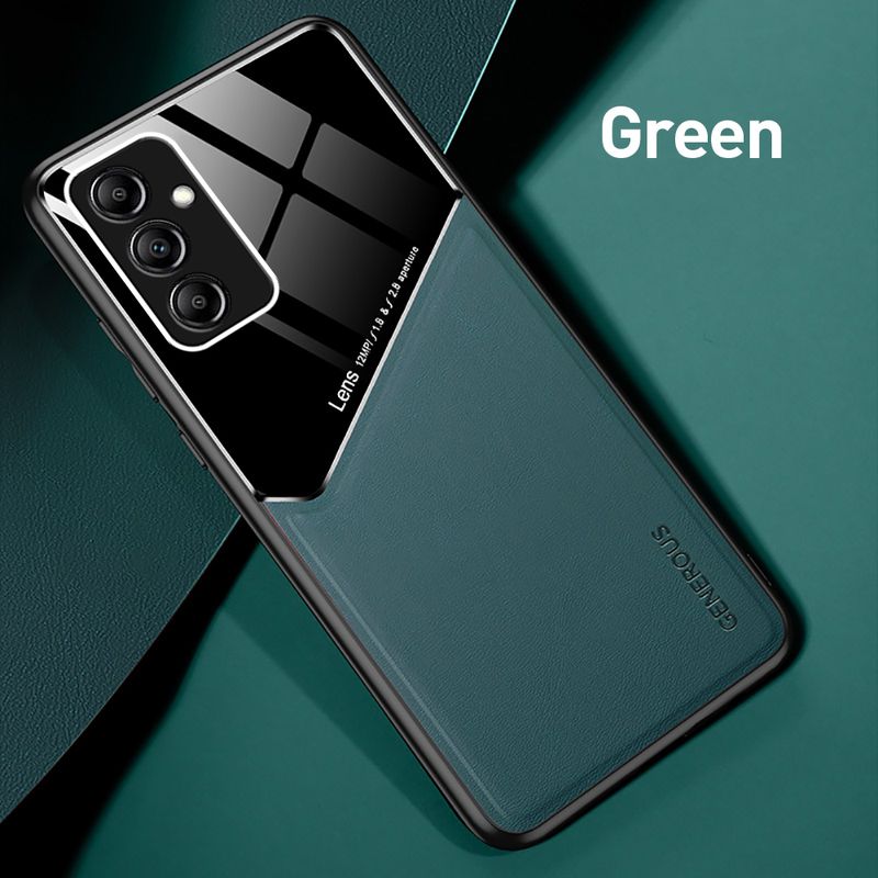 Samung A54 A34 A14 5G Case Leather Texture Car Magnetic Holder Cover On For Samsung Galaxy A54 A34 A14 2023 Soft Frame Protect_voghion.com