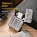 Accendino da esterno in lega di cherosene Pioneer EDC personalizzato Cyber Style Titanium Metal Armor_voghion.com