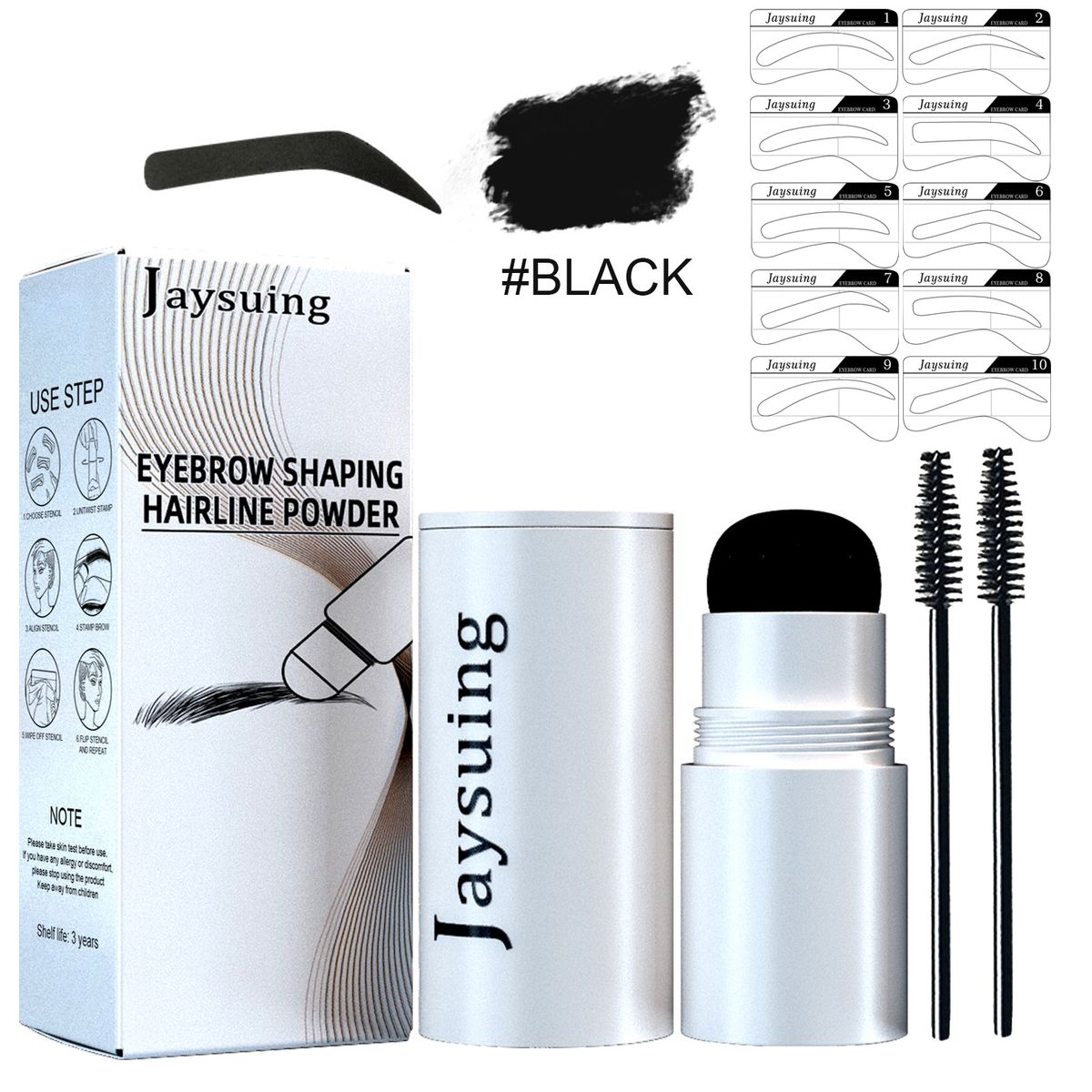 eyebrow print Jaysuing and powder set hairline eyebrow modification eyebrow shape portable hair r hairline shadow_voghion.com