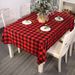 Haube New Christmas Decorations Red and Black Plaid Tablecloth Home Atmosphere Layout Table Mat Dining Table Mat_voghion.com