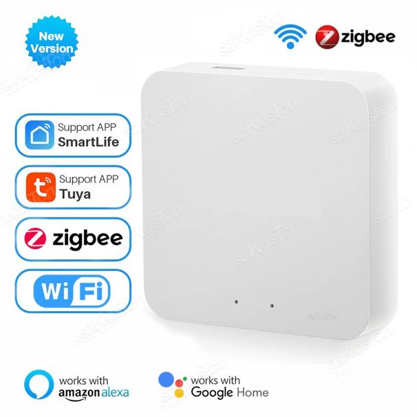 Tuya Zigbee Z.0 Gateway Hub Home Wireless Bridge Smart Life APP Remote Control Automation Device Works With Alexa Google_voghion.com