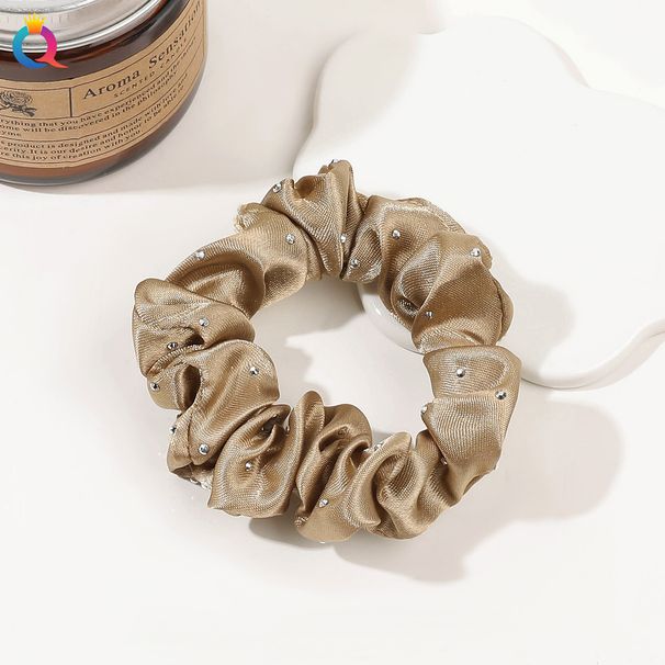 Elastici per capelli in raso tempestati di cristalli - Eleganti elastici per capelli da donna (elevata elasticità, presa antiscivolo, perfetti per coda di cavallo e chignon, lussuoso tessuto in raso)_voghion.com