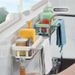 Kitchen Storage No-Drill Wall-Mounted Miscellaneous Organizer Multi-Functional Draining Spice Rack Sink Artifact_voghion.com