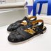 High End Quality Women's 2022 New Orange Horsehair Toe Woven Fisherman Roman Sandals With The Same Style Of Shoes_voghion.com