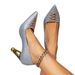 Silberne High Heels für Damen, modische, glänzende Schuhe, speziell geformte Absätze, sexy High Heels für vier Jahreszeiten, Damenschuhe, Mules_voghion.com