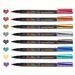 12-Color Metallic Watercolor Markers Set - Quick-Dry, Non-Toxic, Vibrant Paint Pens For Card Making, Art, Journaling, DIY Crafts_voghion.com