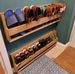 Rustic Handmade Shabby Chic Pallet Wood Floating Shoe Rack Ideal Storage_voghion.com
