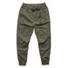 Men's Vintage Cargo Pants - Lightweight Tactical Work Pants With Multiple Pockets, Adjustable Drawstring Waist, Olive Green & Khaki_voghion.com