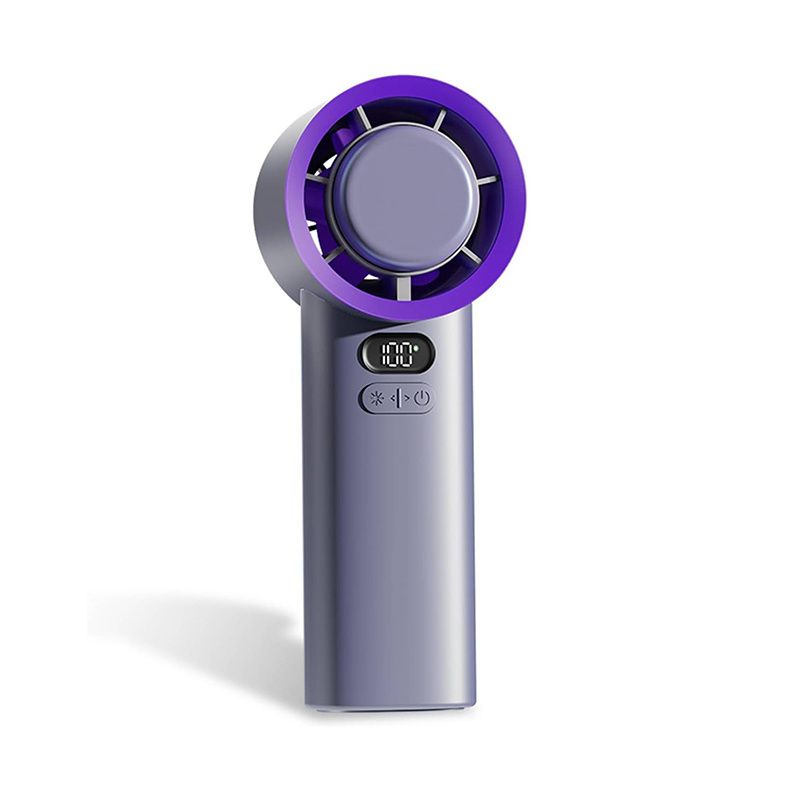 Digital Display Rechargeabl Portable Mini Handheld Fan_voghion.com