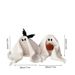 1pc Cute And Warm White Ghost,pumpkin-hugging Black Bow Ghost Pillow,pumpkin Pillow,spider Pillow,skull Pillow,_voghion.com