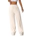 Lazy Relaxed Loose Fit Klebreis-Strick Lässige Pendler-Hose Vielseitige Schlankheitshose Gerade Weite Beinhose Sporthose_voghion.com