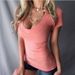 2025 Slim Fit Solid Color Deep V Sexy Minimalist T-shirt 10_voghion.com