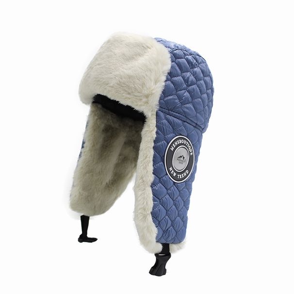 LazyZoom - Gorro de invierno cálido Lei Feng para mujer, con protección auditiva, grueso, resistente al frío, de algodón del noreste, para ciclismo al aire libre, resistente al viento, para nieve_voghion.com